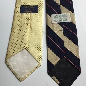 Robert Talbott  lot of 2 Elegant and classy Silk Tie.Hand sewn in USA